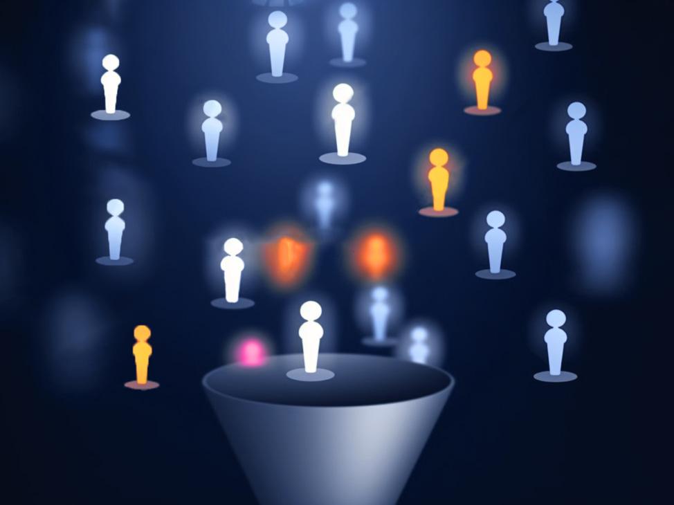 Lead generation funnel graphic